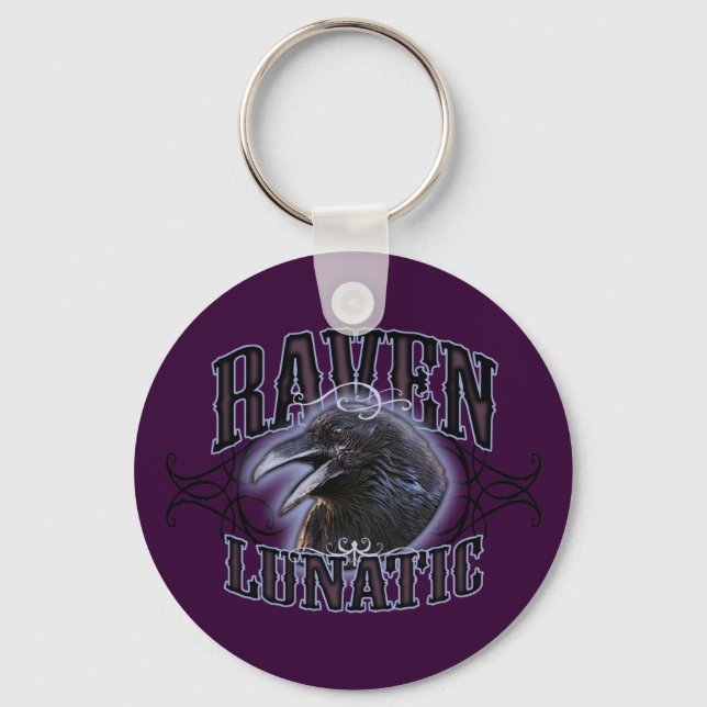 Raven Lunatic Key Ring (Front)