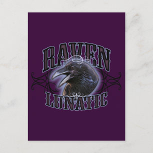 Raven Lunatic Postcard