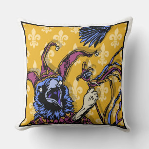 Raven Mad - Pop Goth Nightmare Surreal Art Square Cushion