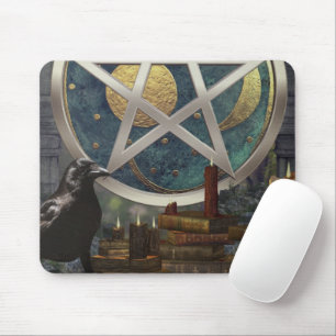 Raven Magick Celestial Disc Pentacle Mouse Mat