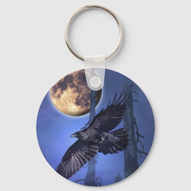RAVEN  MAGICK  Gothic Keychain (Front)