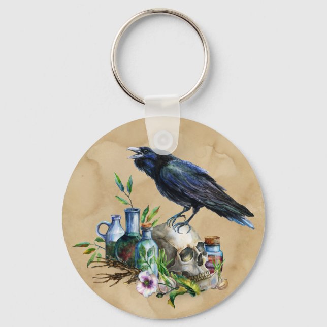 Raven Magick Keychain (Front)