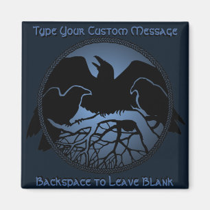 Raven Magnet Raven Personalised Fridge Magnet Gift