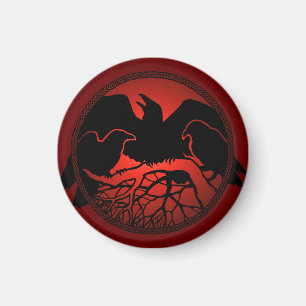 Raven Magnets Raven Native Art Fridge Magnet Gifts