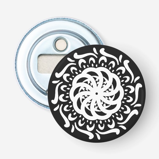 Raven Mandala Bottle Opener (Front)