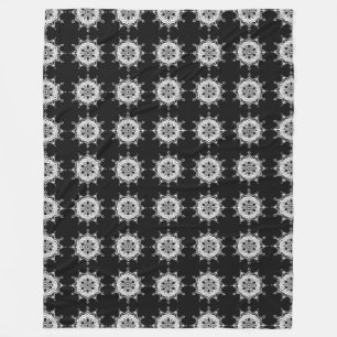 Raven Mandala Fleece Blanket