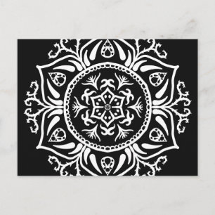 Raven Mandala Postcard