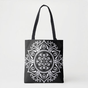 Raven Mandala Tote Bag