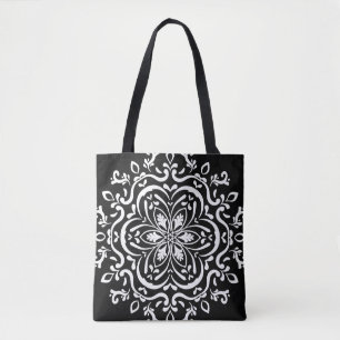 Raven Mandala Tote Bag