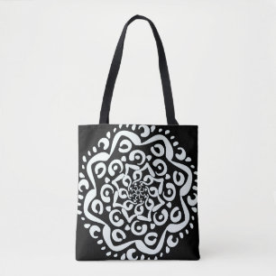 Raven Mandala Tote Bag