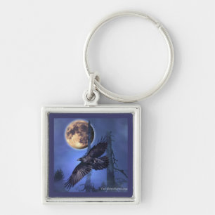 RAVEN & Moon Gothic Mystic Keychain