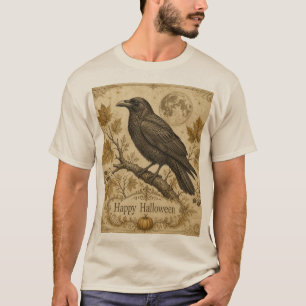 Raven Moon Halloween T-Shirt