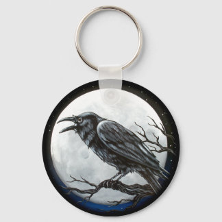 Raven Moon Key Ring