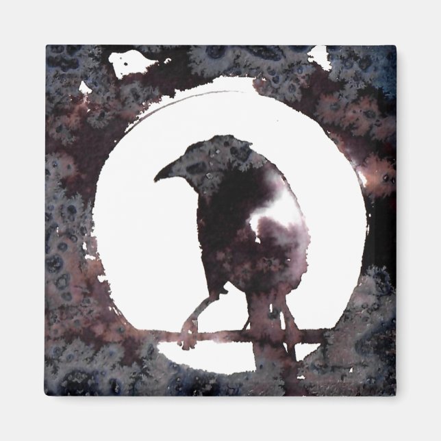 Raven Moon Magnet (Front)