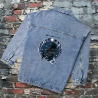 Raven Moon Phases Stars Blue