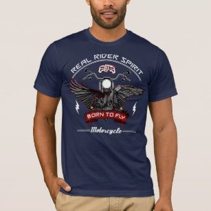 Raven Motorcycle Custom - Real Rider Spirit T-Shirt