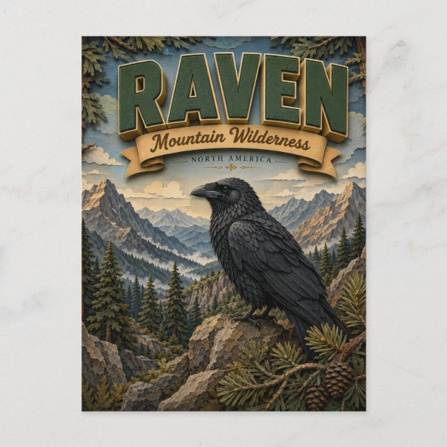 Raven Mountain Wilderness POPCUT Postcard (Front)