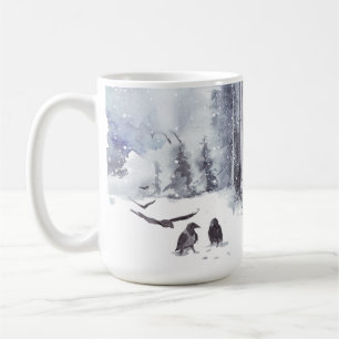 Raven New Beginnings Motivational Quote Coffee Mug