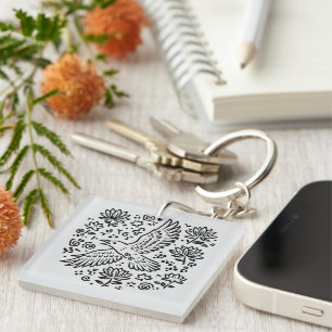 Raven of Transformation Key Ring