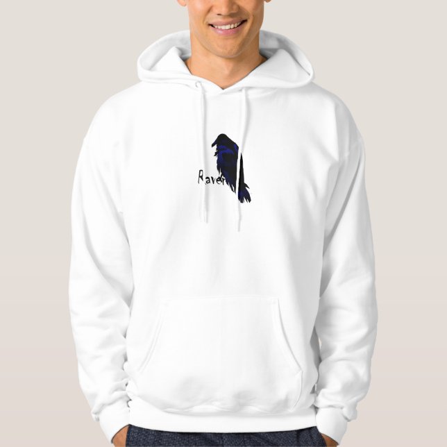 Raven on Raven Hooded Sweatshirt (Front)