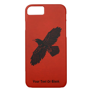 Raven On Red Case-Mate iPhone Case
