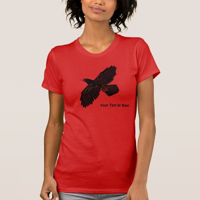 Raven On Red T-Shirt (Front)