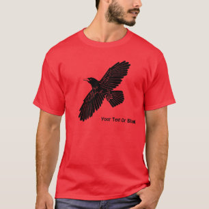 Raven On Red T-Shirt