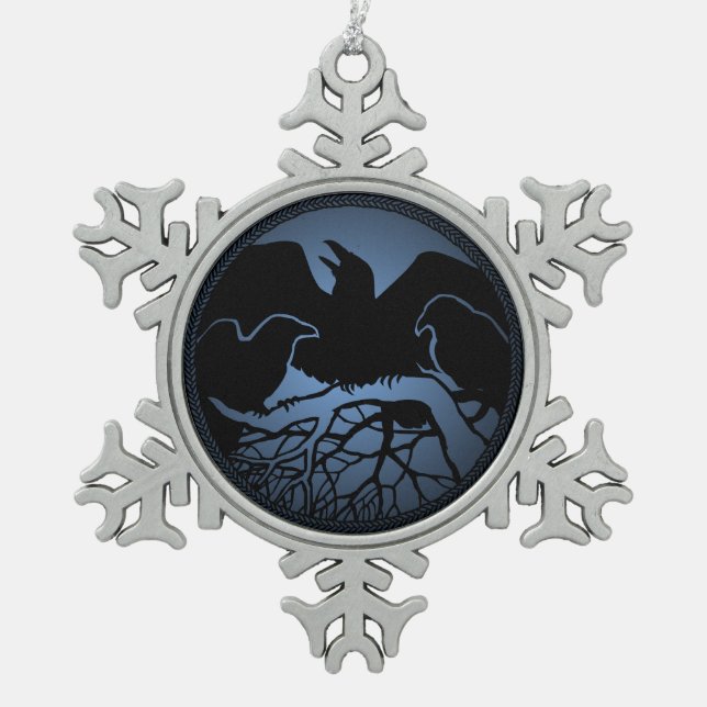 Raven Ornament Raven / Crow Decoration Gift (Front)
