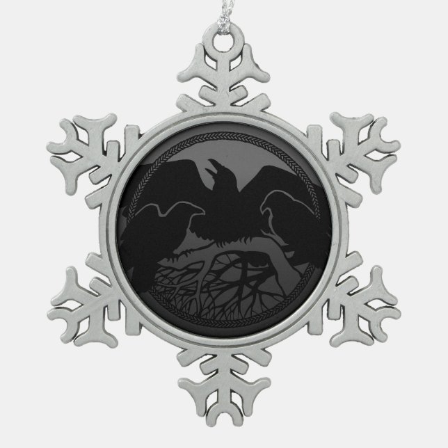 Raven Ornament Raven / Crow Decoration Gift (Front)
