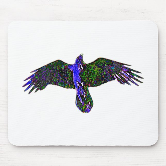 Raven Paint Mouse Mat (Front)