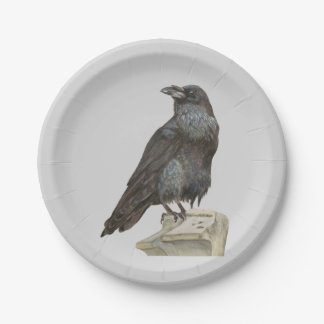 Raven Paper Plate
