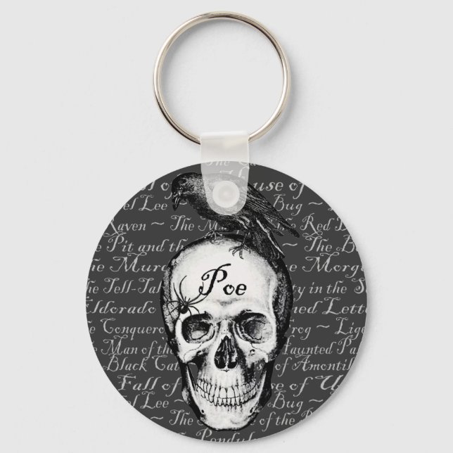 Raven Poe Keychain (Front)