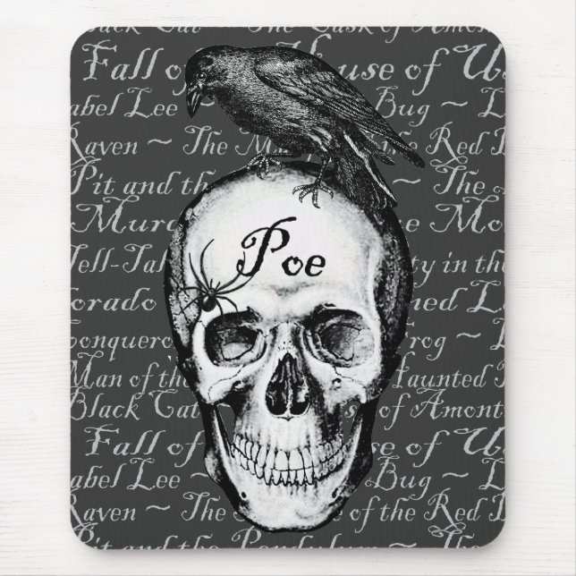 Raven Poe Mousepad (Front)
