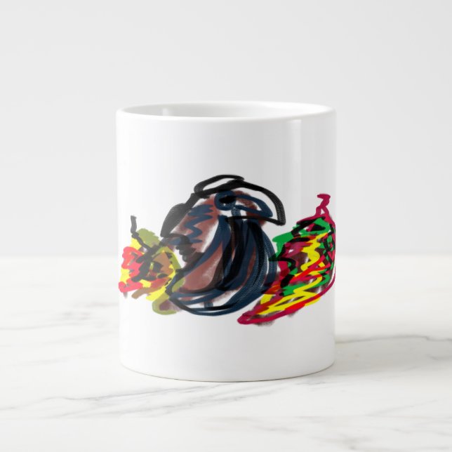 Raven relax Autumn Large Coffee Mug (Front)
