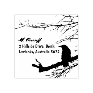 Raven Return Address Stamp