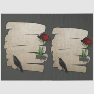 Raven Rose Paper Gothic 20x30 Decoupage 