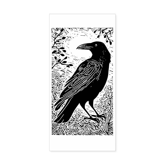 Raven Rubber Stamp (Imprint)