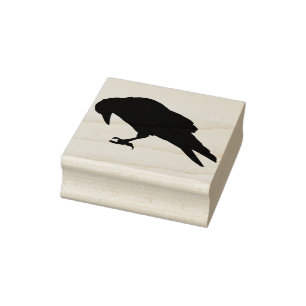 Raven Rubber Stamp