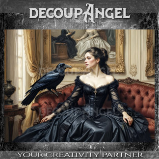 Raven’s Guest Decoupage Tissue Paper