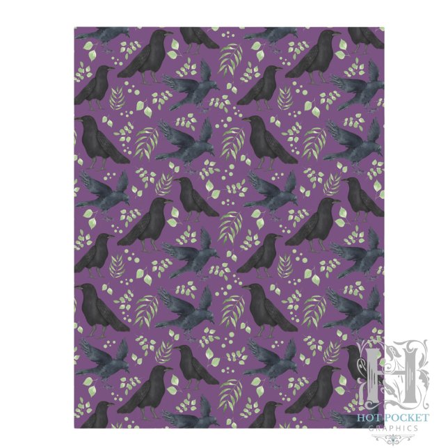 Raven Scrapbook Paper in Purple (Creator Uploaded)