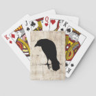 Raven Silhouette - Vintage White Ravens & Crows