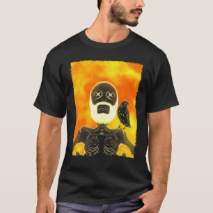 Raven Skull Kitty Skeleton Halloween Costume Skul T-Shirt