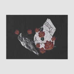 Raven, Skull & Roses Gift Tissue Paper