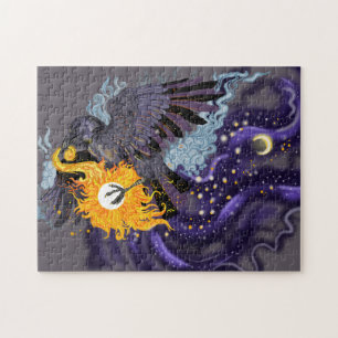Raven Sky Folklore Jigsaw Puzzle