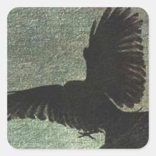 Raven Square Sticker