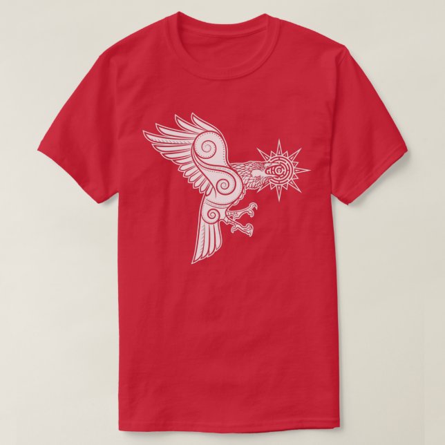 Raven Stealing the Sun Light Native American Mytho T-Shirt (Design Front)