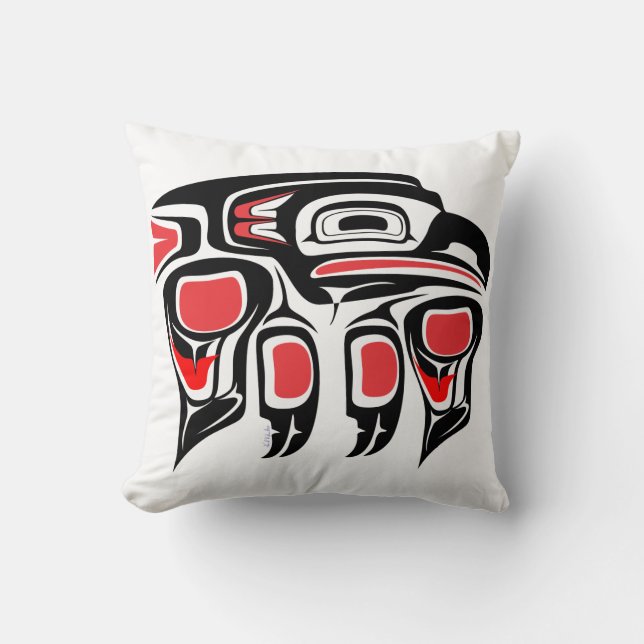 Raven throw pillow (Front)