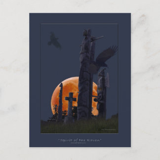 Raven & Totems Post Cards
