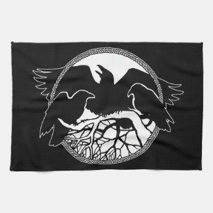 Raven Towel First Nations Raven Art Tea Towel Gift