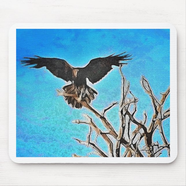 Raven tree mouse mat (Front)